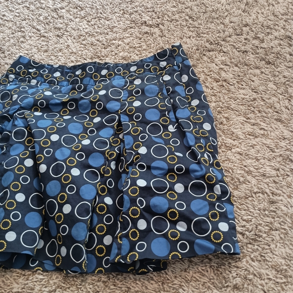 liz s Dresses & Skirts - Liz Silk Nwot Stylish Blue Polka Dot Skort